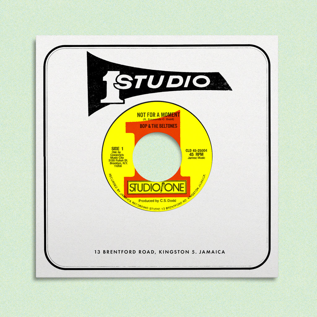 Not For A Moment- Bop & The Beltones / Man Pon Spot (Aka Moonwalk)- Jackie Mittoo